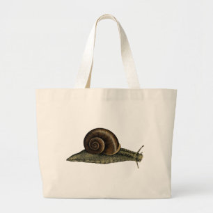 Vintage Schnecke Jumbo Stoffbeutel