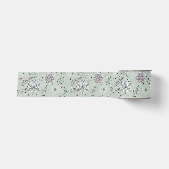 Vintage Schnee Ripsband (Vorderseite)
