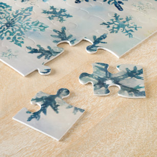 Vintage Schneeflocken Muster - Jigsaw Puzzle