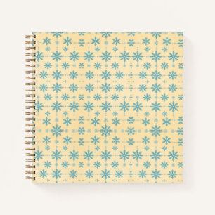 Vintage Schneeflocken Notizbuch