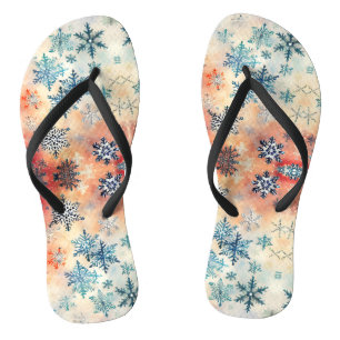 Vintage-Schneemuster - Flip Flops