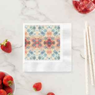 Vintage-Schneemuster - Papiertücher Serviette