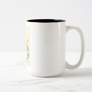 Vintage-Schneewittchen und die sieben Zwerge Poste Zweifarbige Tasse