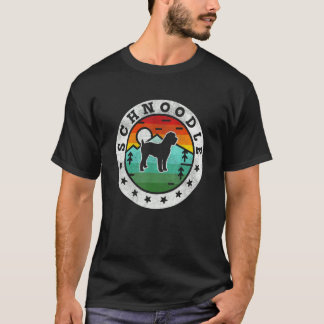 Vintage-Schnoodle Retro-Hunde-Mama-Papa T-Shirt