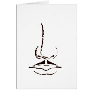 Vintage-Schnurrbart Blank