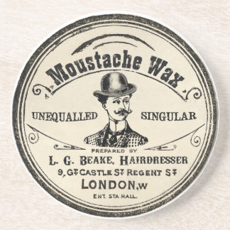 Vintage-Schnurrbartwachs-Trinkuntersetzer Getränkeuntersetzer