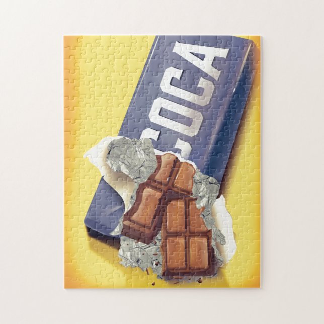 Vintage Schokolade Bar kommerziell Puzzle (Vertikal)