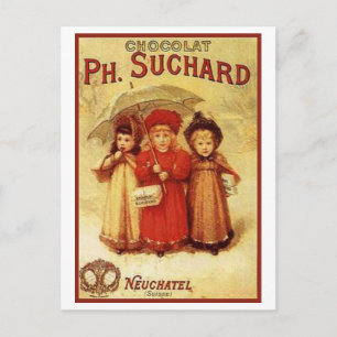 Vintage Schokolade Ph. Suchard Ad Postkarte