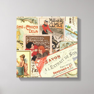 Vintage Schokoladenwerbung Leinwanddruck