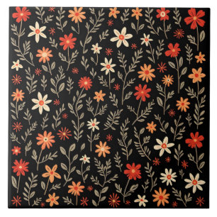 Vintage Schöne Florale Trendige Kollektion Fliese