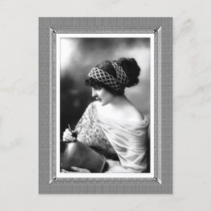 Vintage Schönheit - Handwerkskunst - in Schwarz & Postkarte