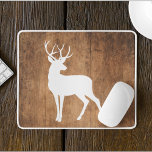 Vintage Schönheit Holz und Hirsch Mousepad<br><div class="desc">Vintaga Beauty Wood & Deer</div>