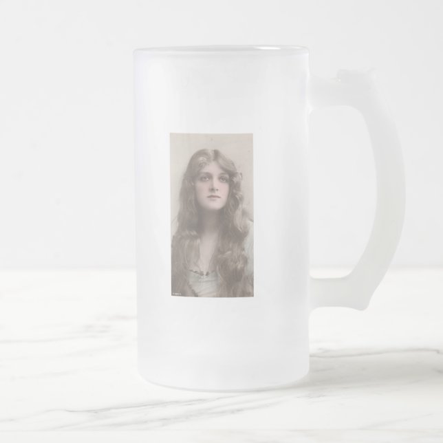 Vintage Schönheit Mattglas Bierglas (Rechts)