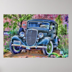 VINTAGE SCHÖNHEIT POSTER