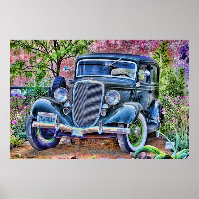 VINTAGE SCHÖNHEIT POSTER (Vorne)