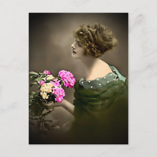 Vintage Schönheit VI Postkarte