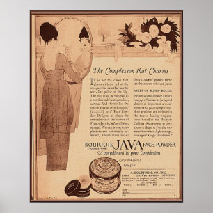 Vintage-Schönheits- und Kosmetikwerbung 1922 Poster