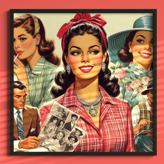 Vintage-Schönheitsmode Mädchen Poster (Von Creator hochgeladen)