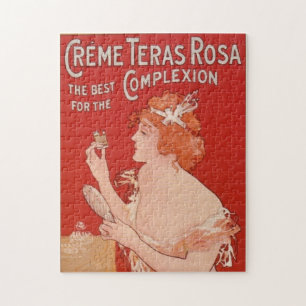 Vintage Schönheitswerbung Kunst Puzzle