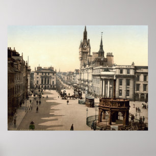 Vintage Schottland, Aberdeen Castlegate c1905 Poster