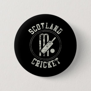Vintage-Schottland-Cricket-Logo Button