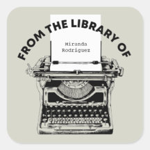 Vintage Schreibmaschine aus der Bibliothek des Buc