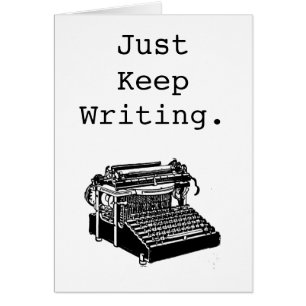 Vintage Schreibmaschine behalten gerade Schreiben