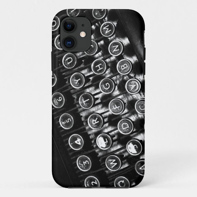 Vintage Schreibmaschine Case-Mate iPhone Hülle (Rückseite)