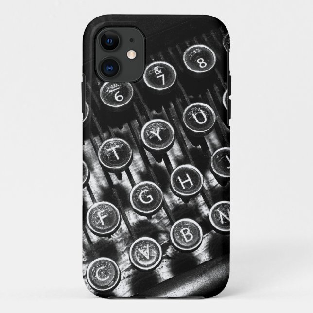 Vintage Schreibmaschine Case-Mate iPhone Hülle (Rückseite)