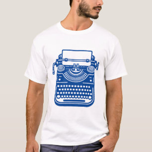Vintage Schreibmaschine - Deep Blue T-Shirt