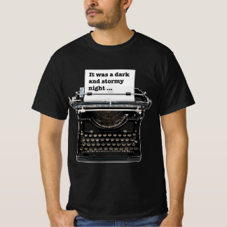 Vintage Schreibmaschine Es war eine dunkle und stü T-Shirt