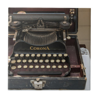 Vintage Schreibmaschine Fliese