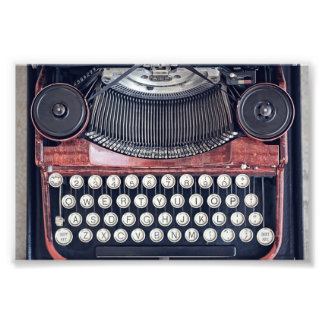 Vintage Schreibmaschine Fotodruck