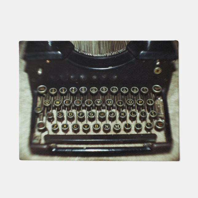 Vintage Schreibmaschine Fußmatte (Vorderseite)