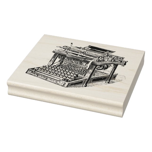 Vintage Schreibmaschine Lithograph Gummistempel (Stempel)