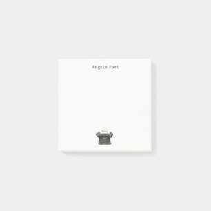 Vintage-Schreibmaschine personalisiert Post-it Klebezettel