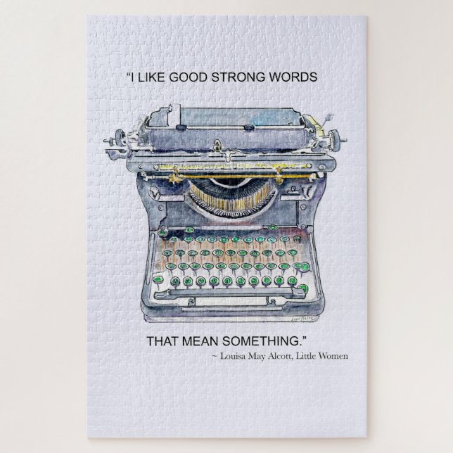 Vintage Schreibmaschine Puzzle (Vertikal)