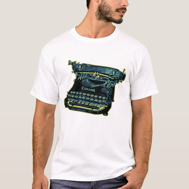 Vintage Schreibmaschine T-Shirt (Vorderseite)