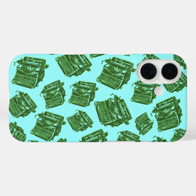 Vintage Schreibmaschinen Case-Mate iPhone Hülle (Rückseite (Horizontal))