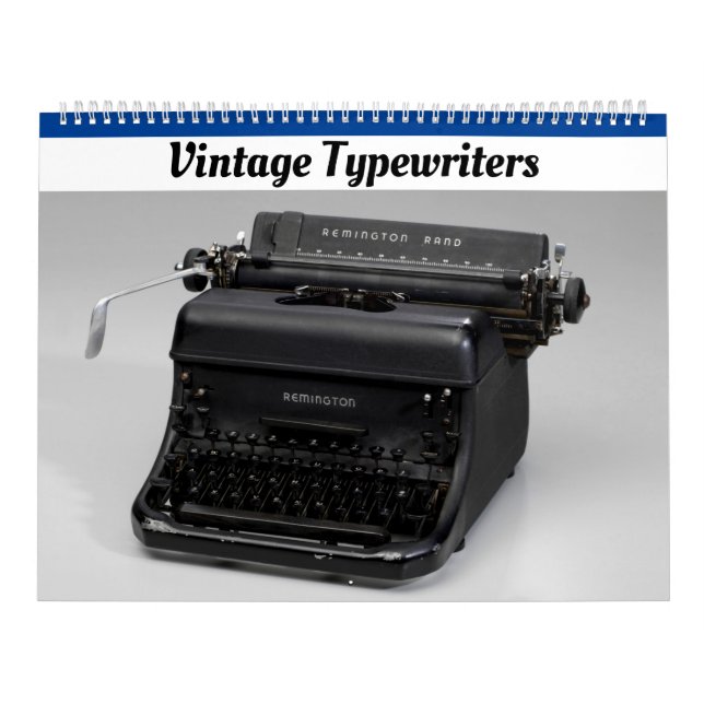 Vintage Schreibmaschinen - Fotos für antike Schrei Kalender (Titelbild)