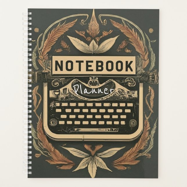 Vintage Schreibmaschinenabdeckung Planer (Vorderseite)