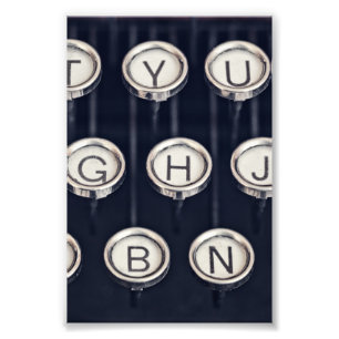 Vintage Schreibmaschinenschlüssel Fotodruck