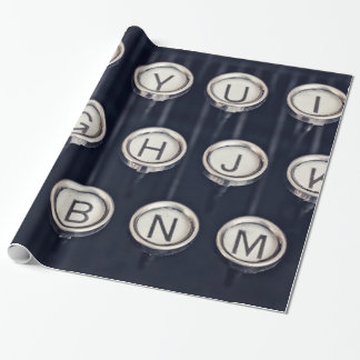 Vintage Schreibmaschinenschlüssel Geschenkpapier