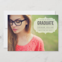 Vintage Schreibweise | Einladung des Abschlusses