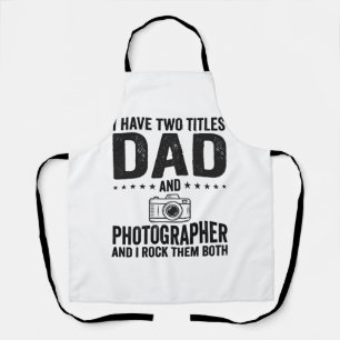 Vintage-Schrift-Vater-Fotograf-Shirt Design_1 Schürze