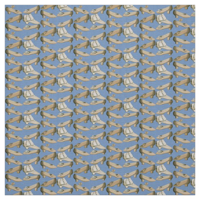 Vintage Schuhe des 19. Jahrhunderts Stoff (Muster)