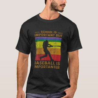 Vintage Schule ist wichtig, aber Baseball importie T-Shirt