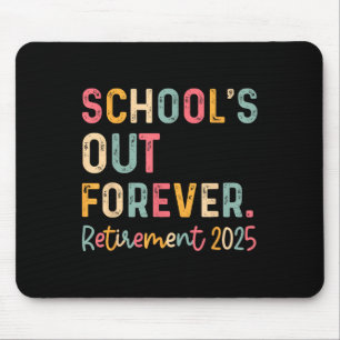 Vintage Schulen für immer Altersvorsorge 2025 Lehr Mousepad