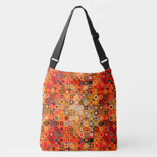 Vintage Schultertasche in leuchtender Orange Tragetaschen Mit Langen Trägern