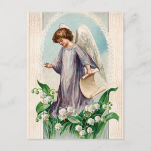 Vintage-Schutzengel-Postkarte Postkarte